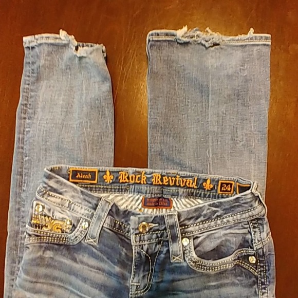 Rock Revival Aleah Boot Cut Jeans Sz. 24 - Picture 7 of 8